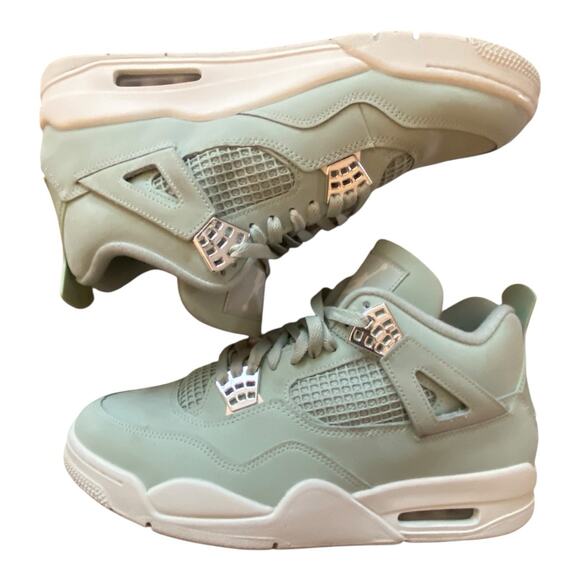 Nike Air Jordan 4 Retro Abundance Seafoam 12 Women’s Excellent Cond SZ 9.5 UK - Picture 1 of 14